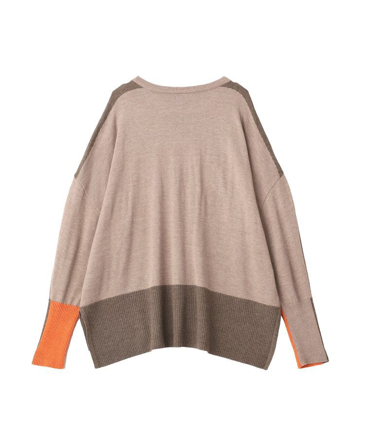 YECCA VECCA「カラーブロッキングニット」|ニット・セーター|