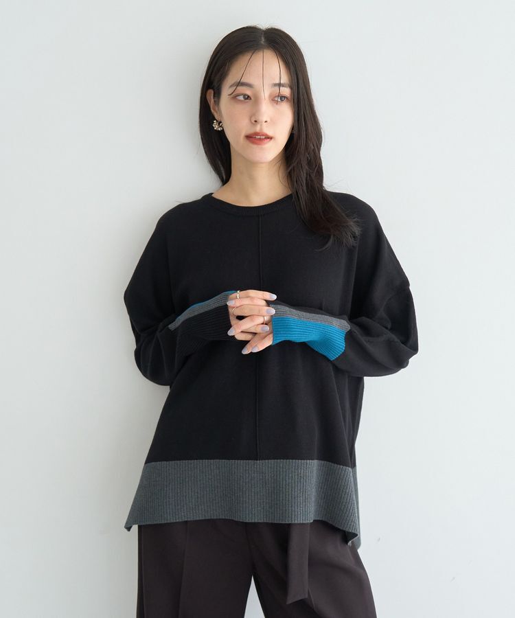 YECCA VECCA「カラーブロッキングニット」|ニット・セーター|