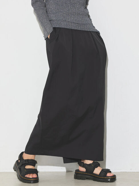 GARAGE OF GOOD CLOTHING「【日本製】タックコクーンロングスカート」|スカート|Black