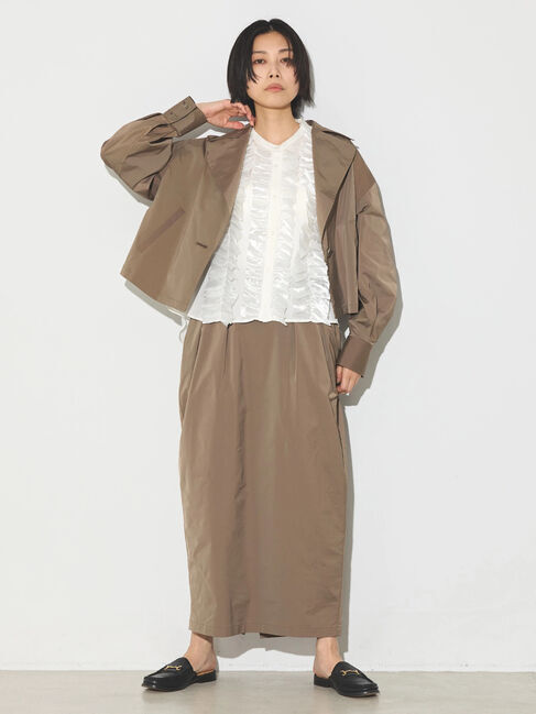 GARAGE OF GOOD CLOTHING「【日本製】タックコクーンロングスカート」|スカート|