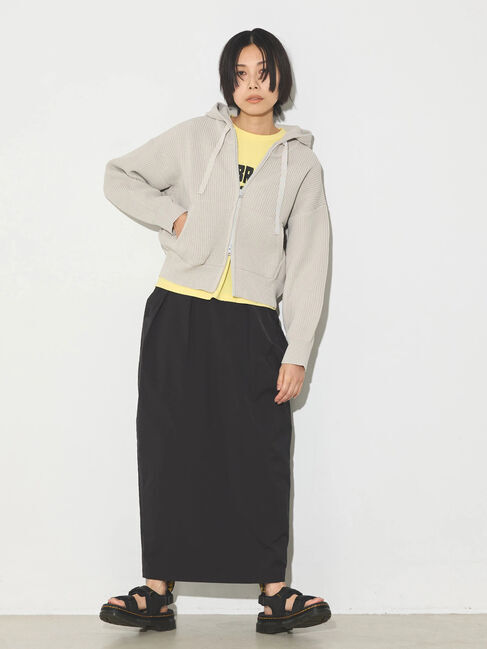 GARAGE OF GOOD CLOTHING「【日本製】タックコクーンロングスカート」|スカート|