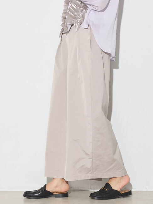 GARAGE OF GOOD CLOTHING「【日本製】タックコクーンロングスカート」|スカート|Light beige