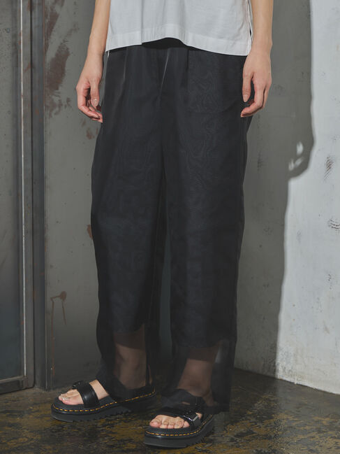 GARAGE OF GOOD CLOTHING「オーガンジータックワイドパンツ」|その他|