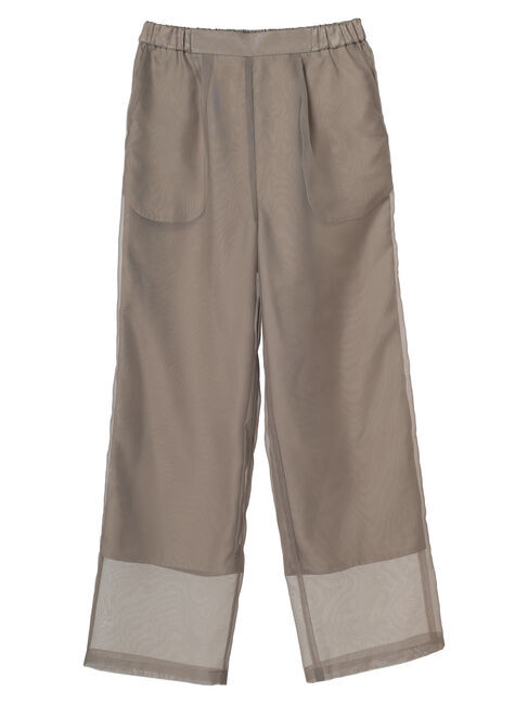 GARAGE OF GOOD CLOTHING「オーガンジータックワイドパンツ」|その他|