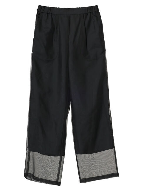 GARAGE OF GOOD CLOTHING「オーガンジータックワイドパンツ」|その他|