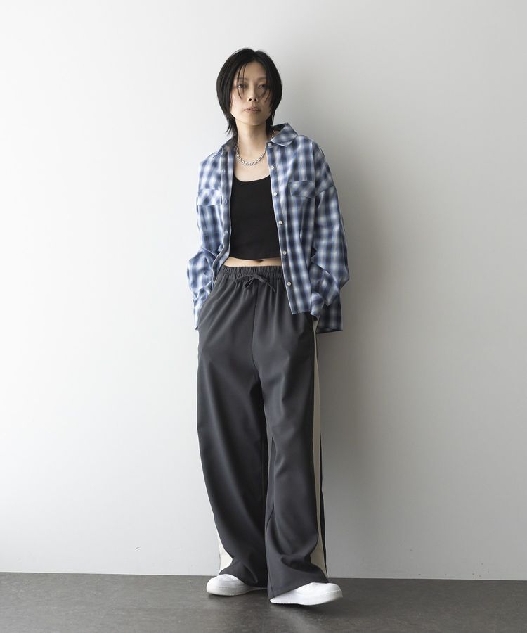 GARAGE OF GOOD CLOTHING「無地サイドラインドロストパンツ」|その他|