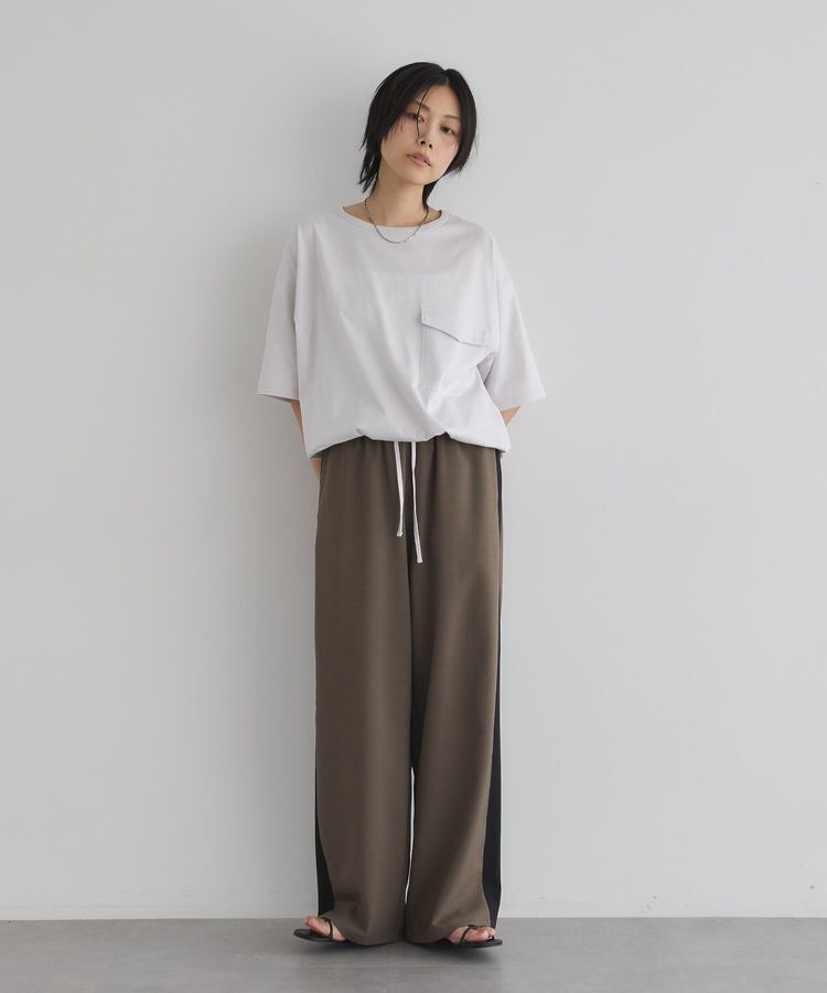 GARAGE OF GOOD CLOTHING「無地サイドラインドロストパンツ」|その他|