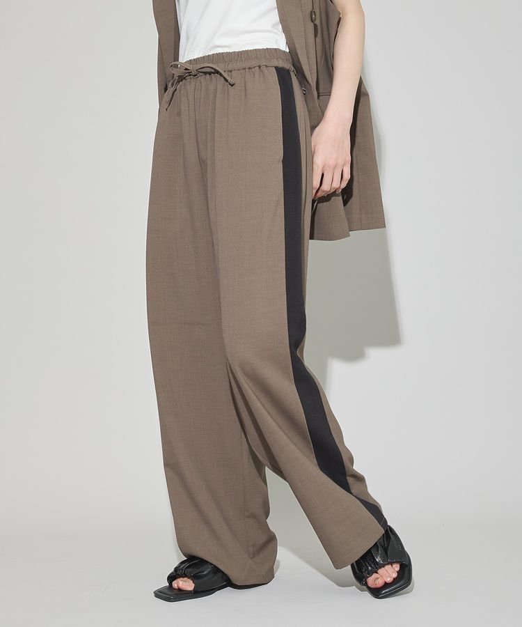 GARAGE OF GOOD CLOTHING「無地サイドラインドロストパンツ」|その他|Khaki