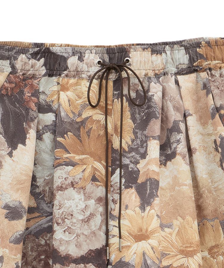 GARAGE OF GOOD CLOTHING「【日本製】ダークフラワープリントドロストワイドパンツ」|その他|