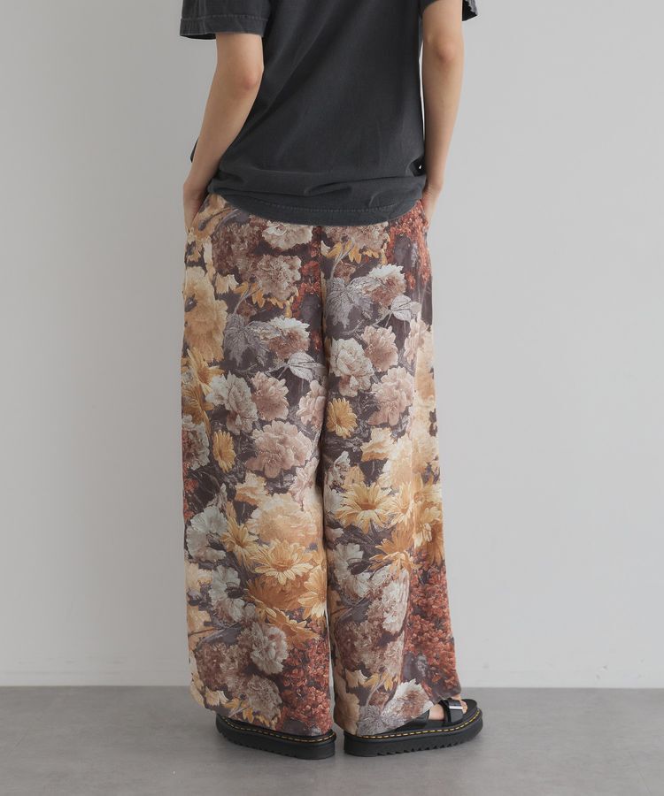 GARAGE OF GOOD CLOTHING「【日本製】ダークフラワープリントドロストワイドパンツ」|その他|