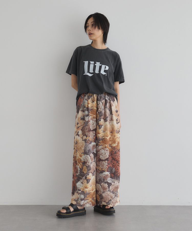 GARAGE OF GOOD CLOTHING「【日本製】ダークフラワープリントドロストワイドパンツ」|その他|