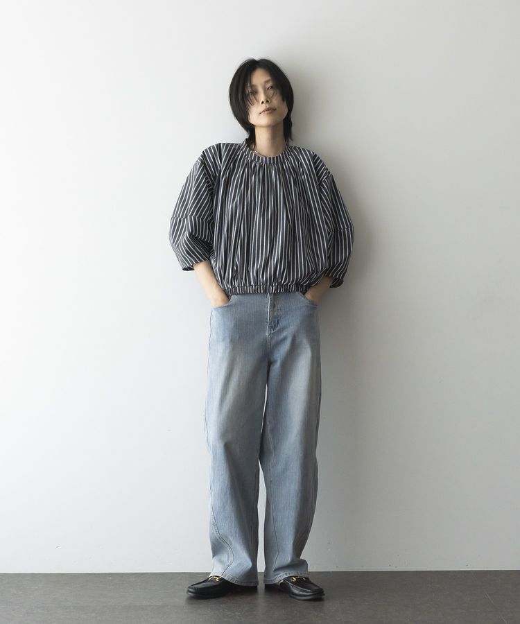 GARAGE OF GOOD CLOTHING「ストライプタックプルオーバーB」|シャツ・ブラウス|