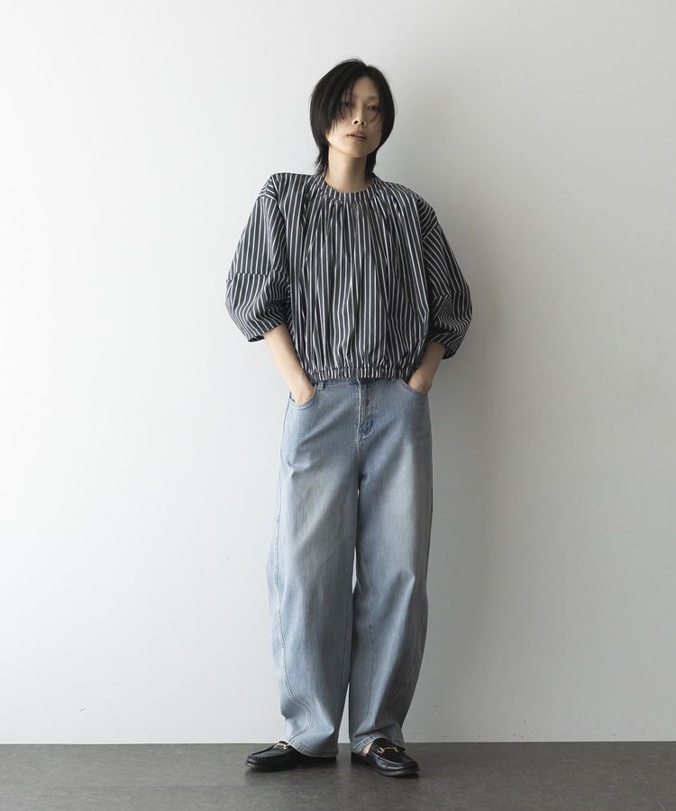 GARAGE OF GOOD CLOTHING「ストライプタックプルオーバーB」|シャツ・ブラウス|