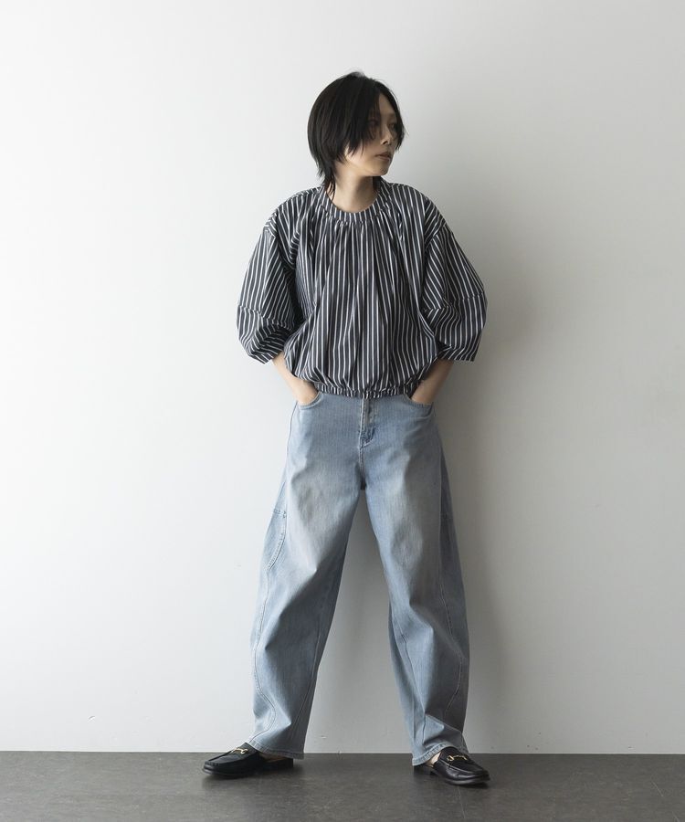 GARAGE OF GOOD CLOTHING「ストライプタックプルオーバーB」|シャツ・ブラウス|