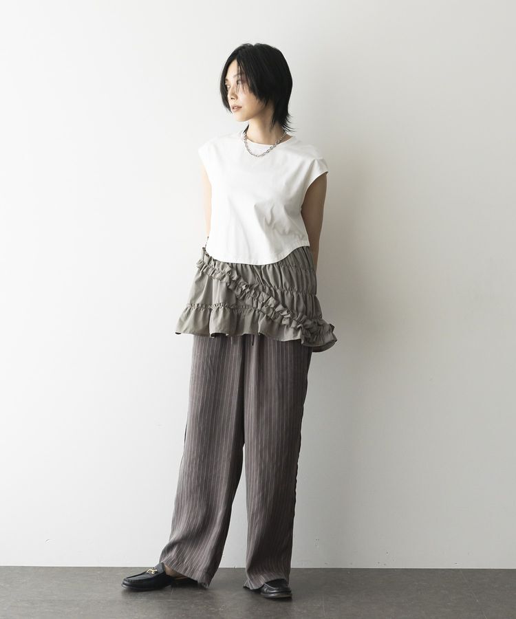 GARAGE OF GOOD CLOTHING「ストライプドロストストレートパンツ」|その他|