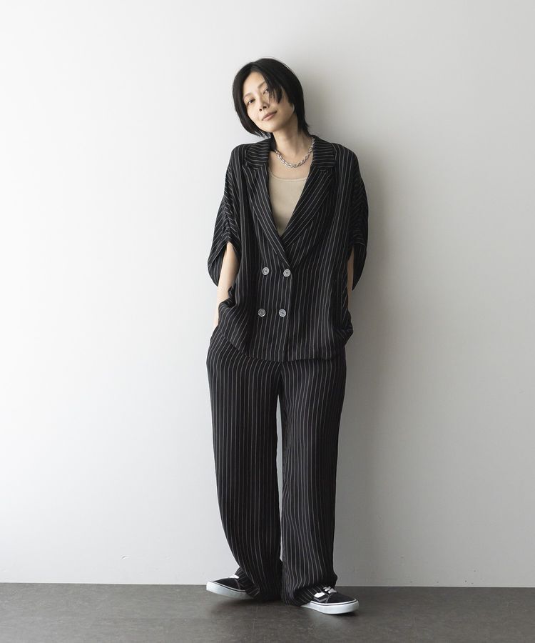 GARAGE OF GOOD CLOTHING「ストライプドロストストレートパンツ」|その他|