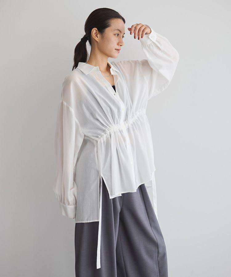 GARAGE OF GOOD CLOTHING「ウエストドロストリボンシャツ」|シャツ・ブラウス|