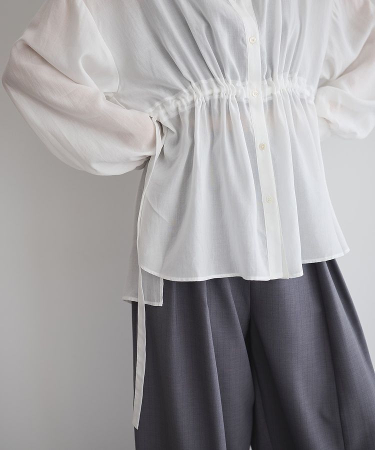 GARAGE OF GOOD CLOTHING「ウエストドロストリボンシャツ」|シャツ・ブラウス|