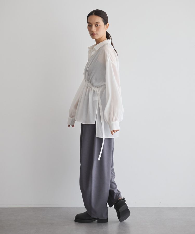 GARAGE OF GOOD CLOTHING「ウエストドロストリボンシャツ」|シャツ・ブラウス|