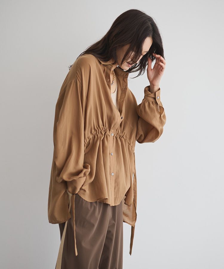 GARAGE OF GOOD CLOTHING「ウエストドロストリボンシャツ」|シャツ・ブラウス|