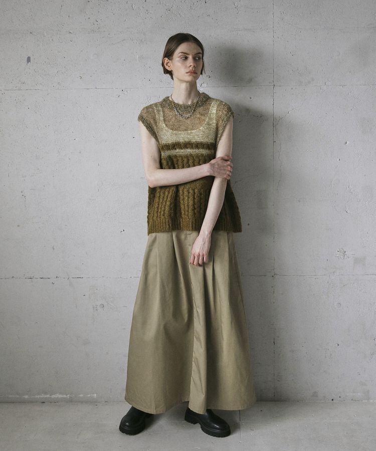 GARAGE OF GOOD CLOTHING「ボリュームタックチノスカート」|スカート|