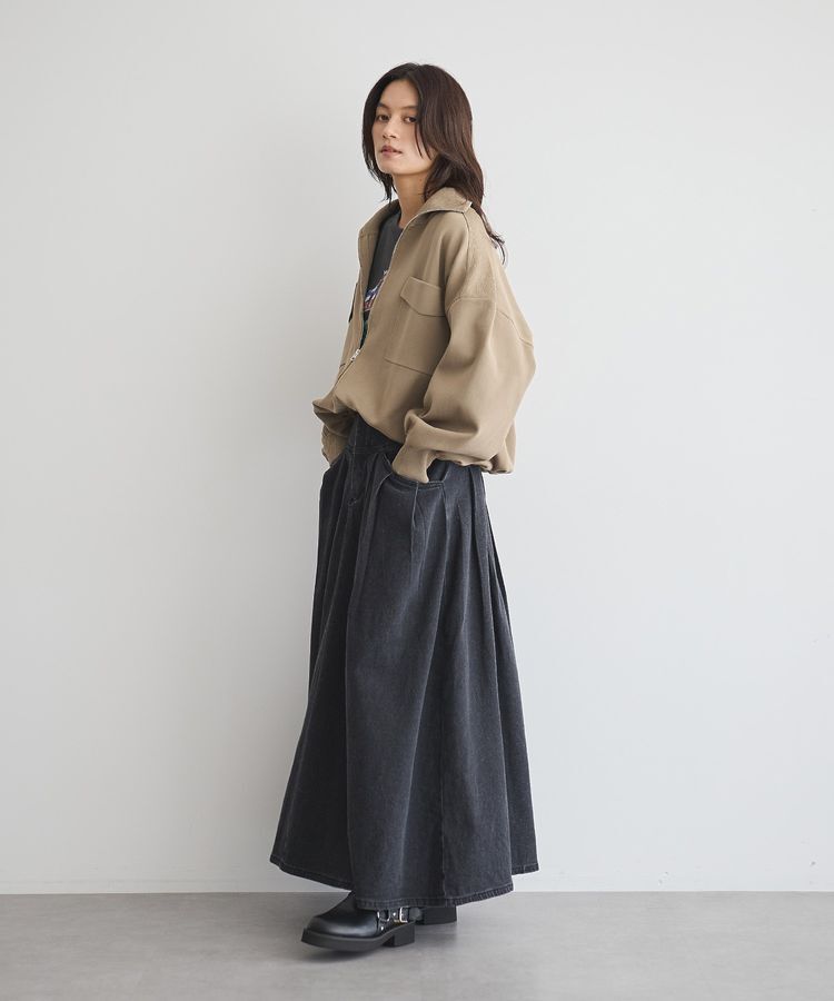 GARAGE OF GOOD CLOTHING「ボリュームタックデニムスカート」|スカート|