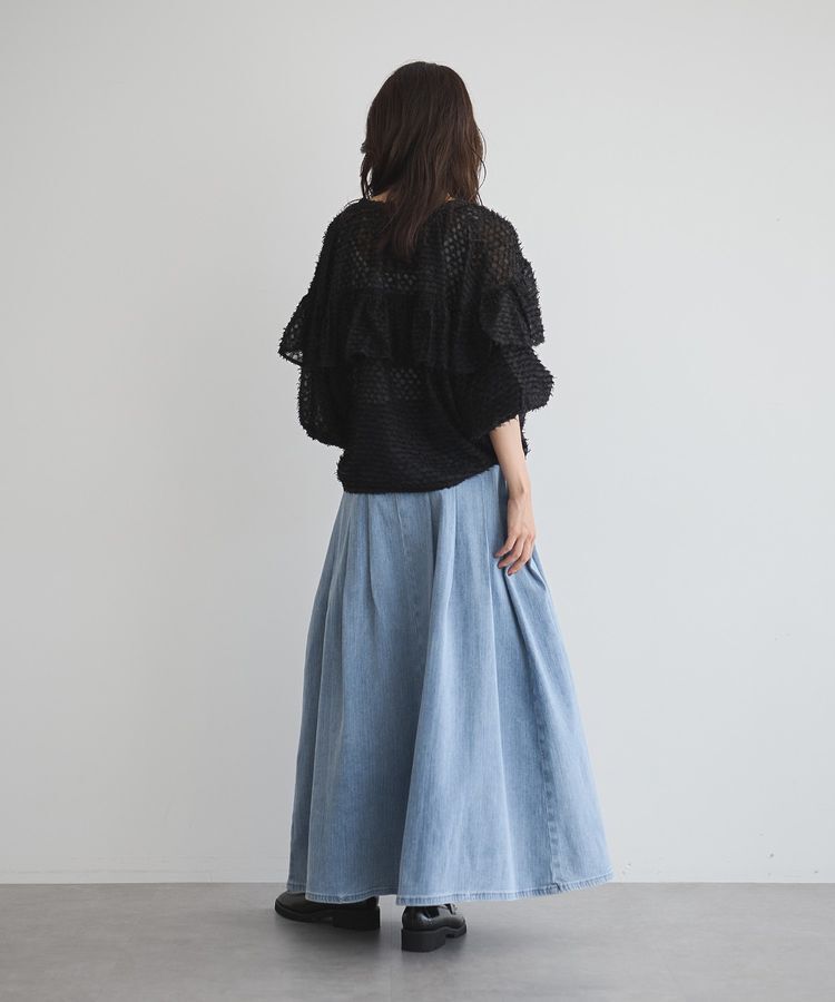GARAGE OF GOOD CLOTHING「ボリュームタックデニムスカート」|スカート|