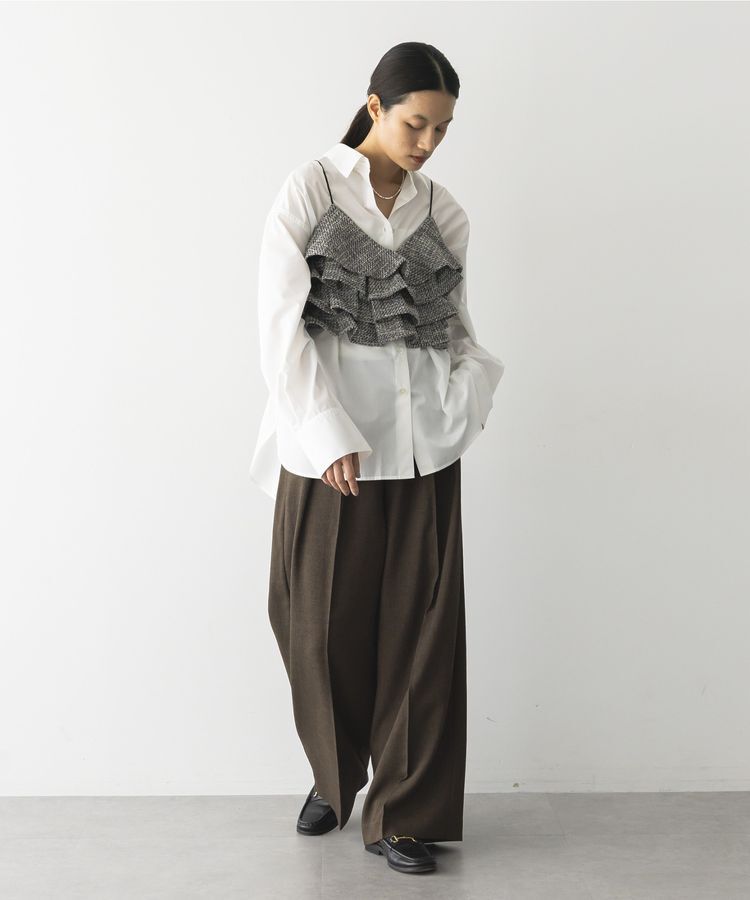 GARAGE OF GOOD CLOTHING「ツィードティアードフリルビスチェ」|ベスト・ジレ|