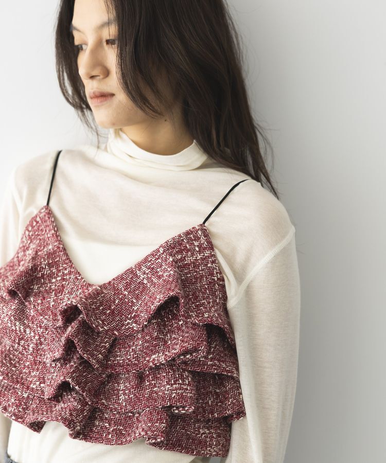 GARAGE OF GOOD CLOTHING「ツィードティアードフリルビスチェ」|ベスト・ジレ|