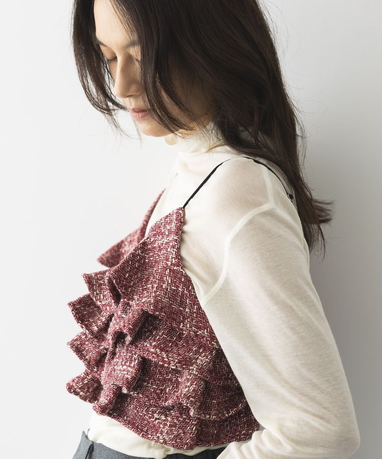 GARAGE OF GOOD CLOTHING「ツィードティアードフリルビスチェ」|ベスト・ジレ|