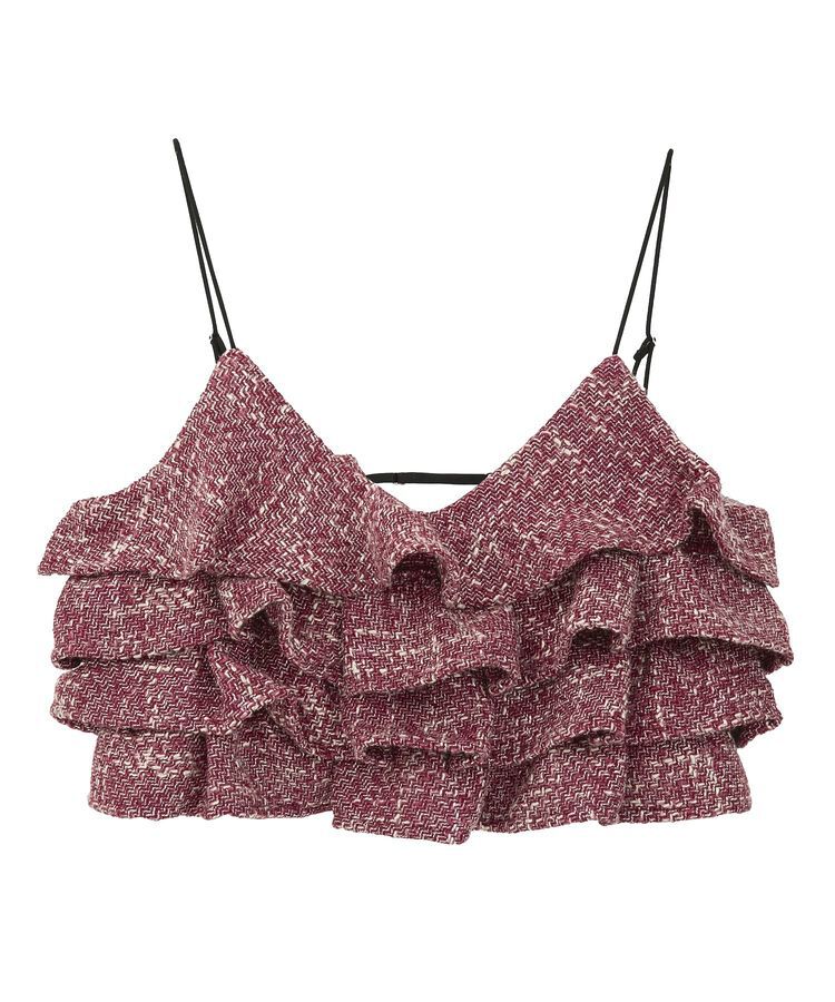 GARAGE OF GOOD CLOTHING「ツィードティアードフリルビスチェ」|ベスト・ジレ|