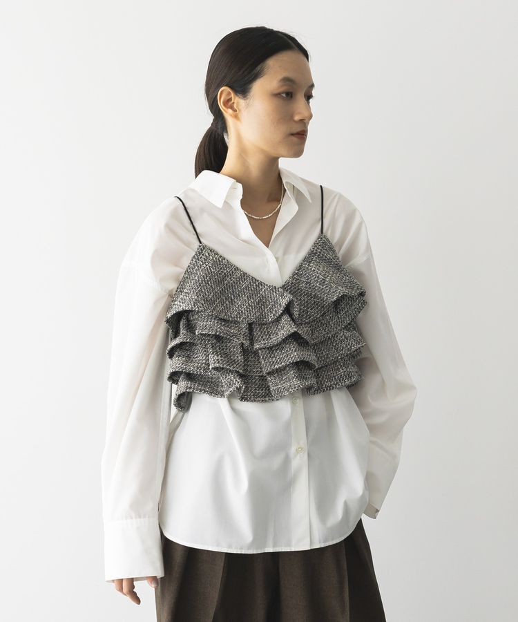 GARAGE OF GOOD CLOTHING「ツィードティアードフリルビスチェ」|ベスト・ジレ|Mix