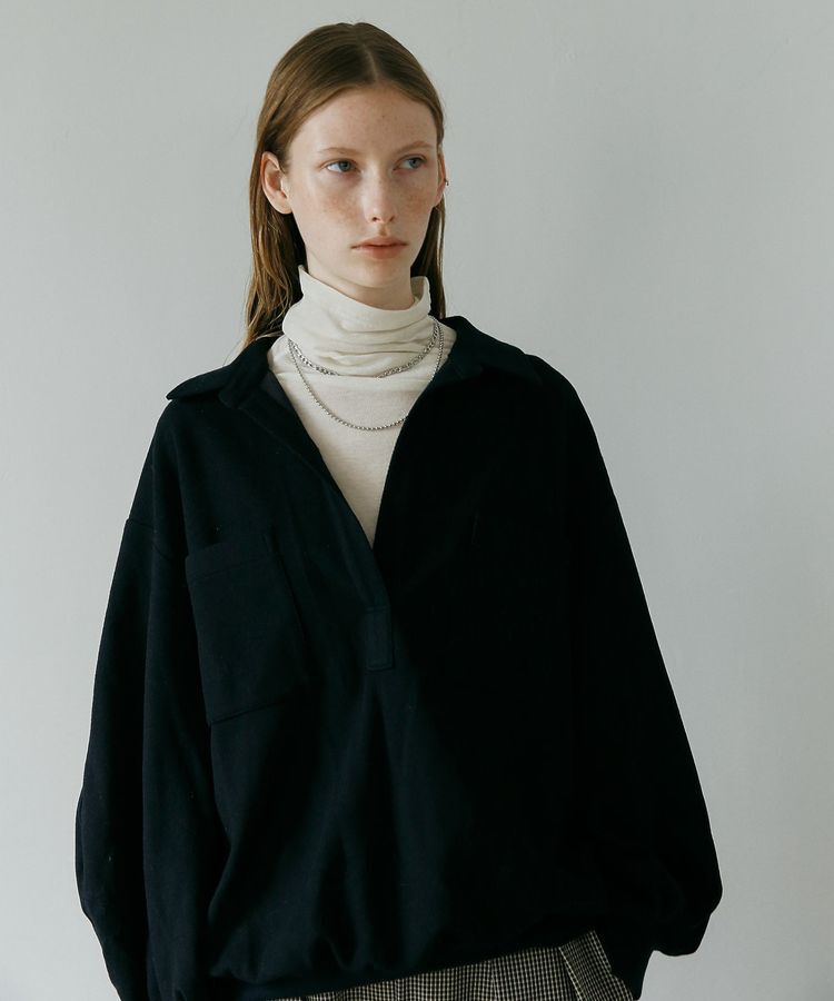 GARAGE OF GOOD CLOTHING「【日本製】ウール混スキッパーリブプルオーバー」|Tシャツ・カットソー|