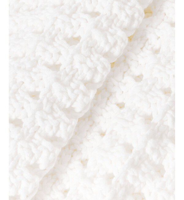 allureville「コットンリリーメッシュプルオーバー」|ニット・セーター|