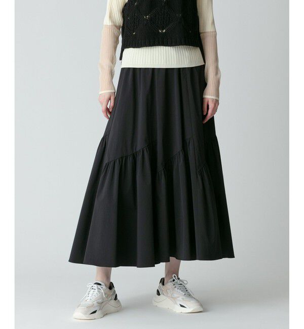 allureville「◇バイヤス切替ギャザースカート」|スカート|