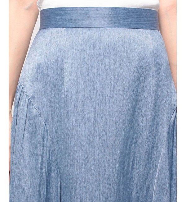 allureville「カッセンデニムサイドギャザースカート」|スカート|