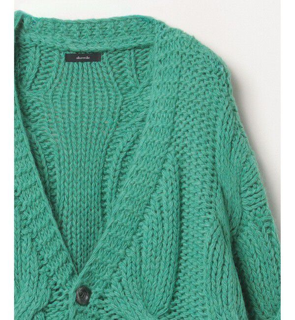 allureville「ビッグケーブルハンドニットカーディガン」|カーディガン|