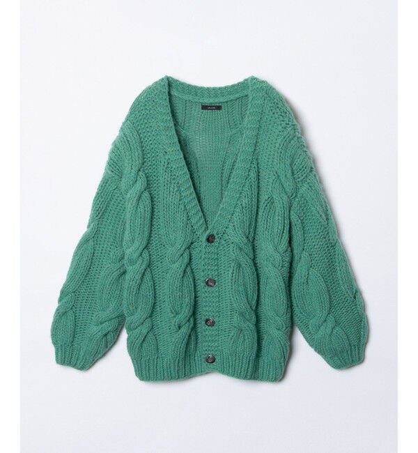 allureville「ビッグケーブルハンドニットカーディガン」|カーディガン|