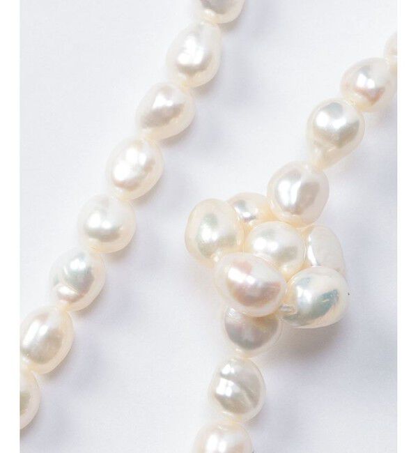 allureville「【PLOW（プラウ）】 FLOWER PEARL NC SHORT」|ネックレス|