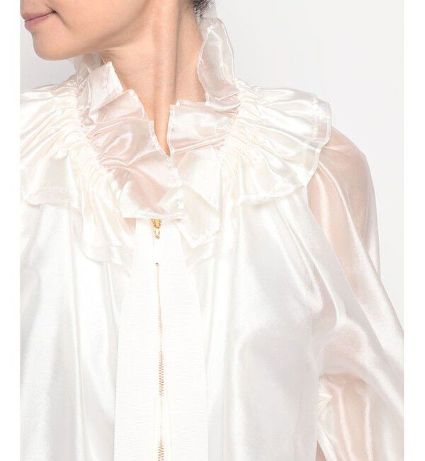 LOULOU WILLOUGHBY「【LOULOU WILLOUGHBY】シルクグローリーブルゾン」|ブルゾン・スタジャン|