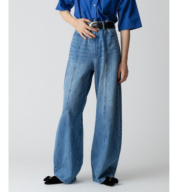 allureville「ラインデニムパンツ」|デニム|