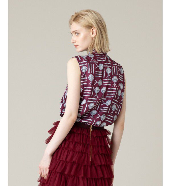 LOULOU WILLOUGHBY「【LOULOU WILLOUGHBY】グローブプリント ブラウス」|シャツ・ブラウス|