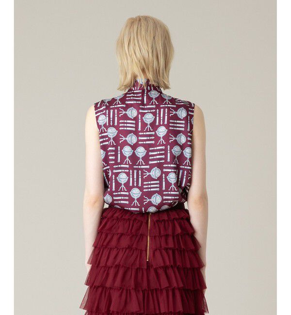 LOULOU WILLOUGHBY「【LOULOU WILLOUGHBY】グローブプリント ブラウス」|シャツ・ブラウス|