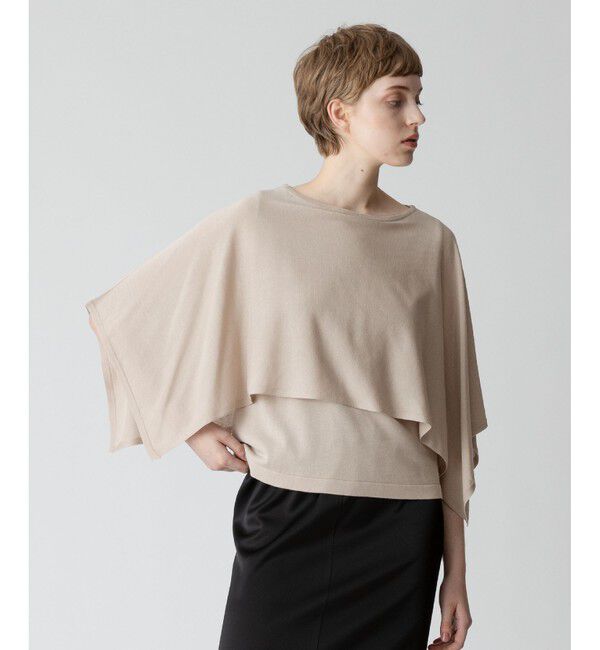 allureville「ケープスリーブ プルオーバー」|ニット・セーター|