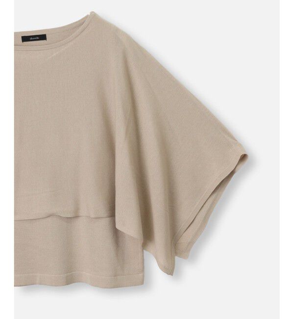 allureville「ケープスリーブ プルオーバー」|ニット・セーター|