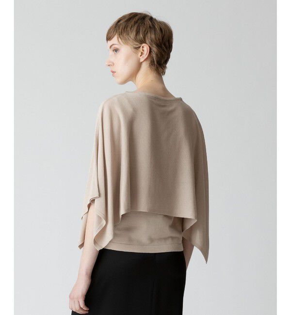 allureville「ケープスリーブ プルオーバー」|ニット・セーター|