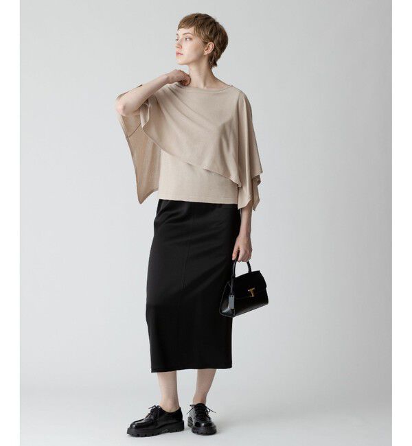 allureville「ケープスリーブ プルオーバー」|ニット・セーター|