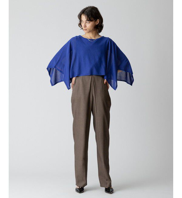 allureville「ケープスリーブ プルオーバー」|ニット・セーター|