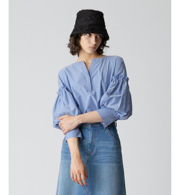 allureville「パフギャザースリーブブラウス」|シャツ・ブラウス|