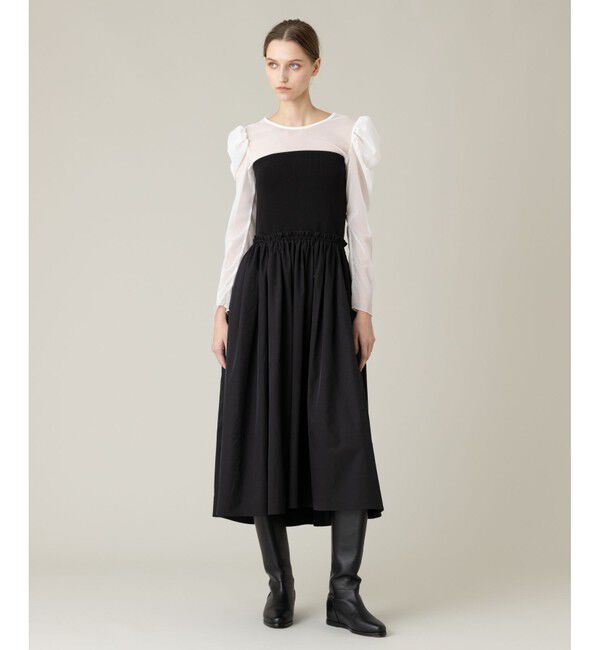 LOULOU WILLOUGHBY「【LOULOU WILLOUGHBY】ドットチュールジコスリーブプルオーバー」|Tシャツ・カットソー|